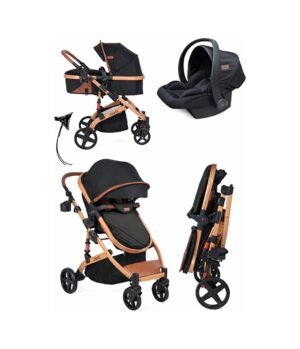 Joell Truva 1712 Travel Sistem Bebek Arabası Gold - Siyah