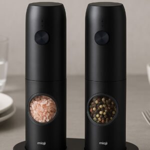 Mioji SG2 Yeni Nesil 600 mAh Şarj Üniteli Işıklı Tuz Karabiber Değirmeni