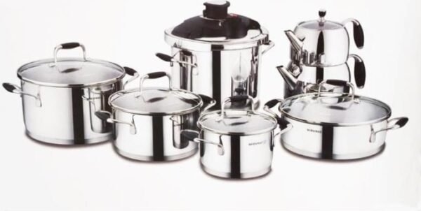 Korkmaz Flora 14 Parça Hiper Set Siyah A1758