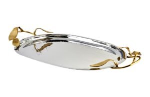 Jumbo Leaf Oval Tepsi 52X32 CM 10845