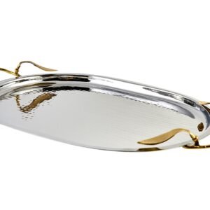 Jumbo Leaf Oval Tepsi 52X32 CM 10845