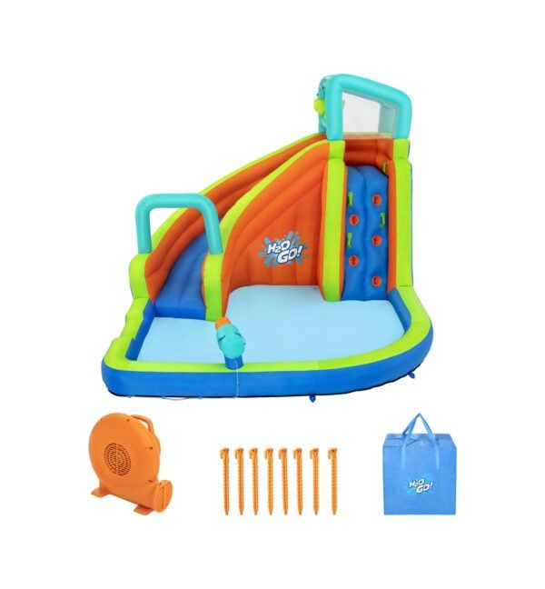 H2ogo 53408 Turbo Splash Çocuklar İçin Şişme Mega Su Parkı 2.70 M Mavi – Turuncu