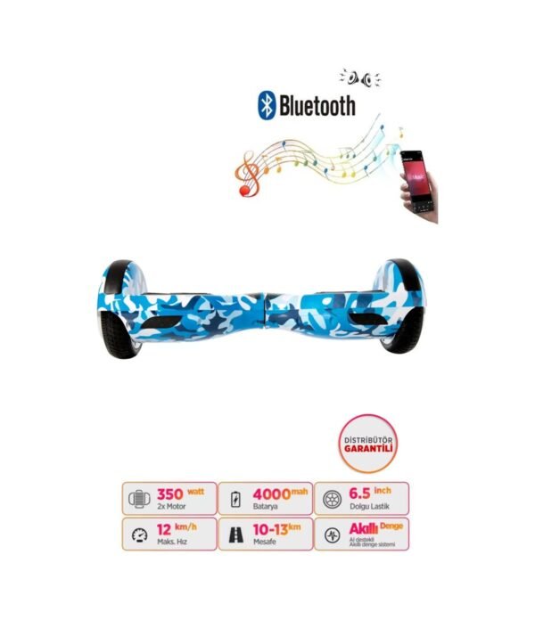 Citymate Hoverboard 6.5 inch Elektrikli Kaykay Scooter Bluetooth Hoparlörlü D03
