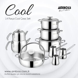 Amboss Cool 14 Parça Çelik Çeyiz Seti